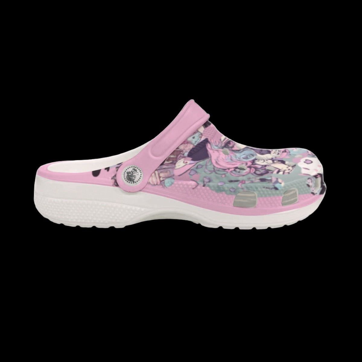Pastel Goth Anime Girl Classic Clogs