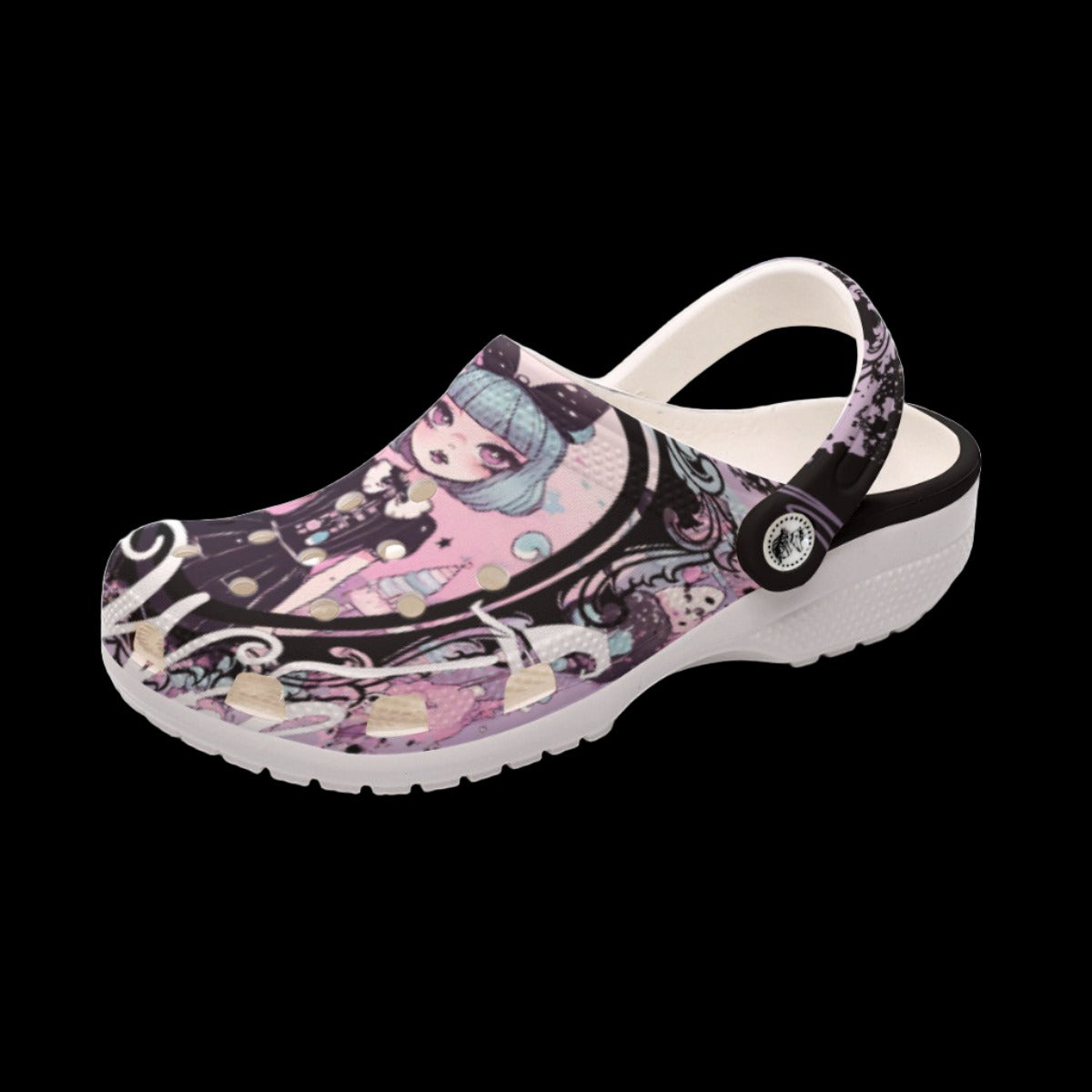 Wicked Baby Doll Pastel Goth Classic Clogs
