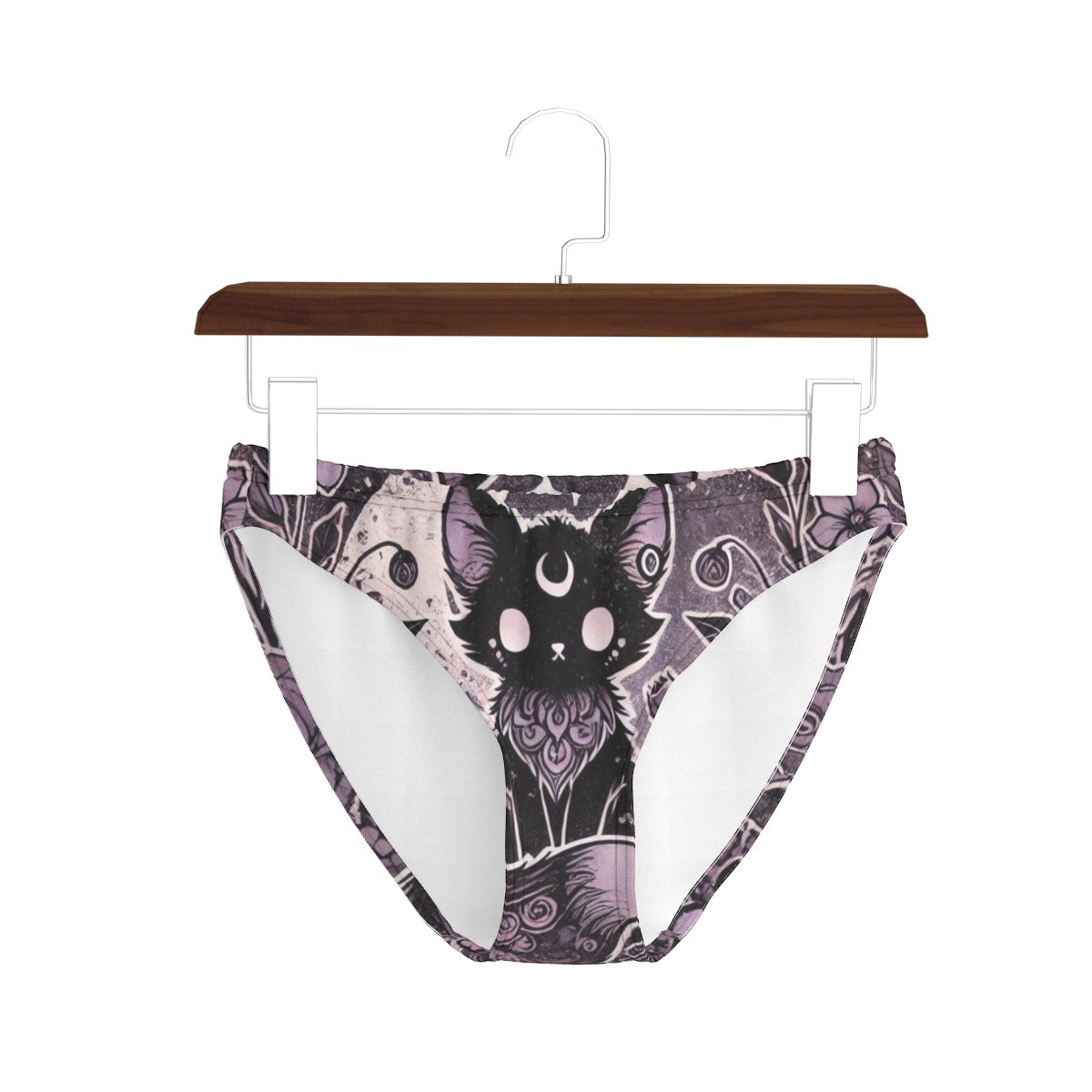 Goth Underwear - Cat Moon - Cartoon Underwear for Adults