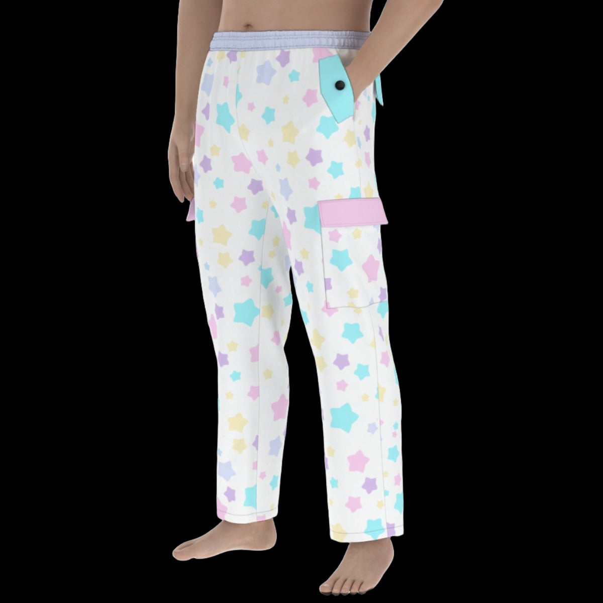 Pastel Stars Cargo Pants - S