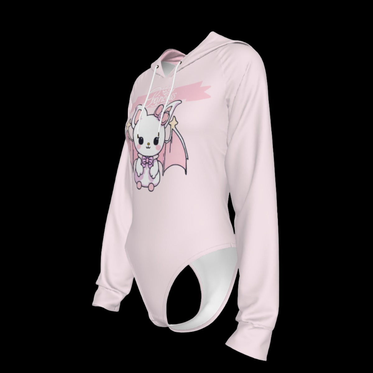 Pastel Goth Princess Bat Adult Hooded Onesie