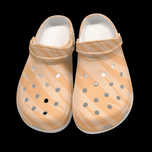 Pastel Tiger Print Classic Clogs - White / US5(EUR36)