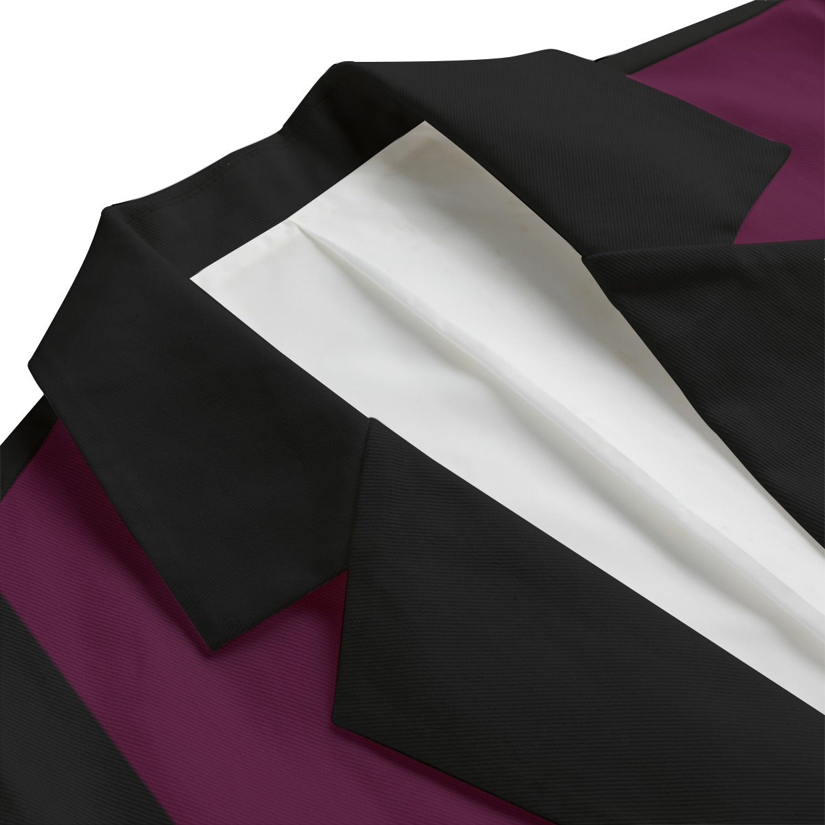 Black and Wine Blazer - Striped