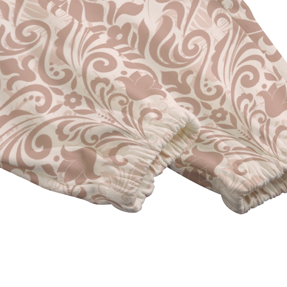 Damask Fleece Pants - Creme Beige
