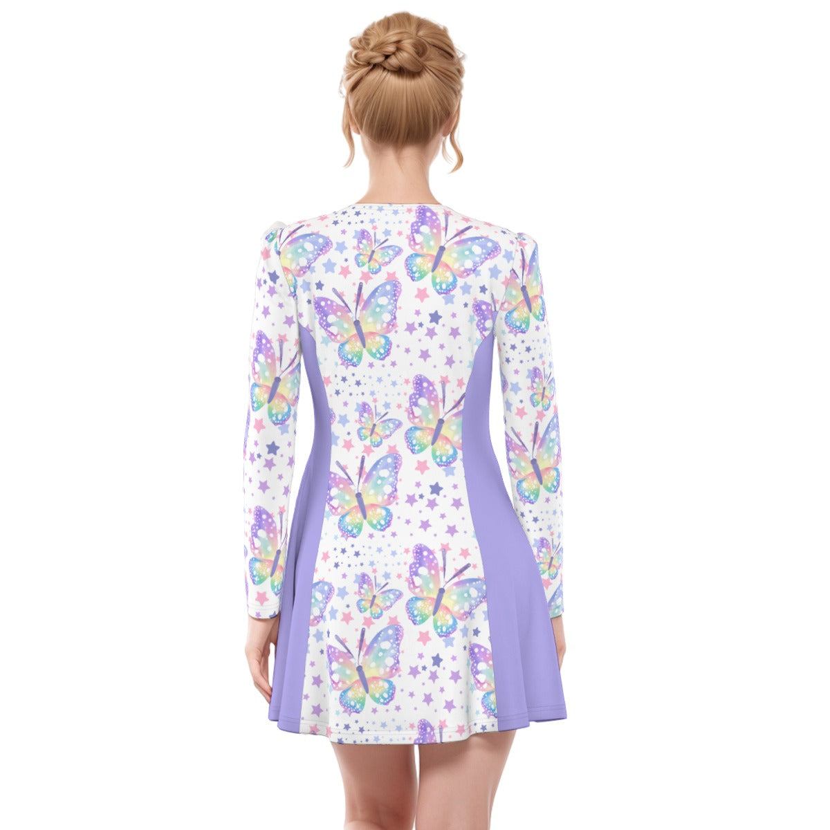 Pastel Butterfly Dress - Purple