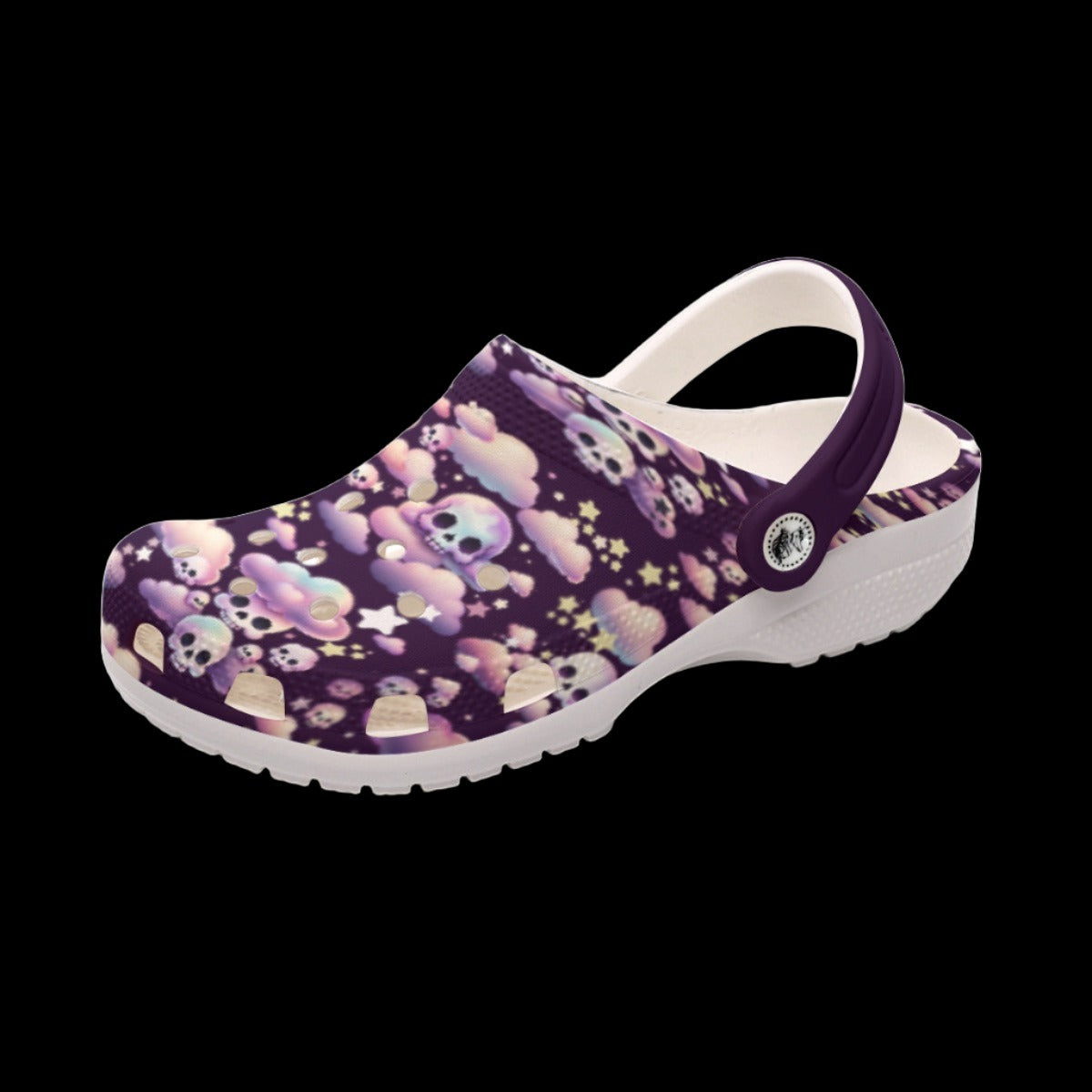 Pastel Goth Kawaii Skull Classic Clogs
