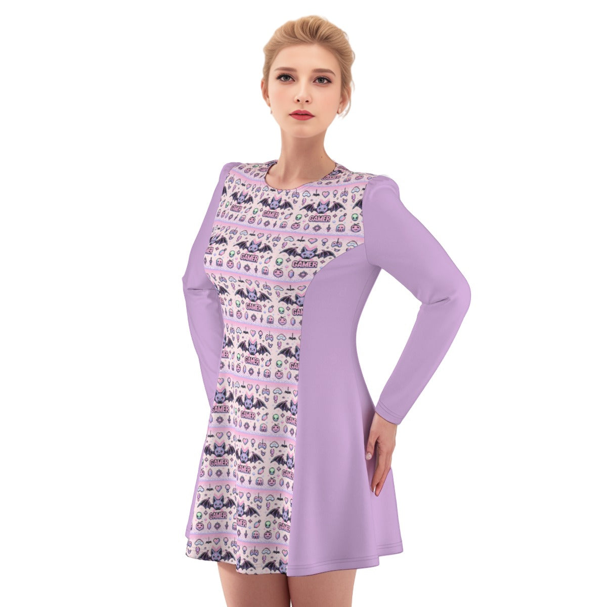 Pastel Goth Dress - Pixel Art - Gamer Girl