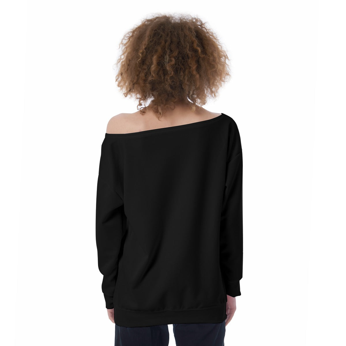 Chaos Bunny Oversized Women’s Off-Shoulder Sweatshirt - Alternative Fashion