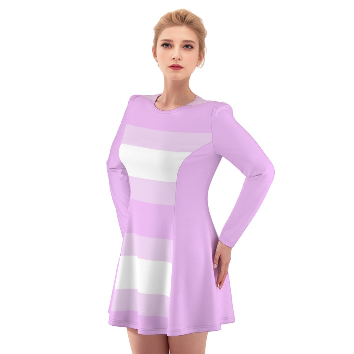 Purple Pastel Dress For Women