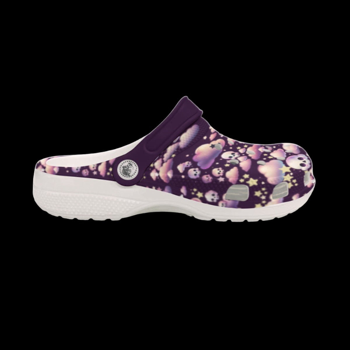 Pastel Goth Kawaii Skull Classic Clogs