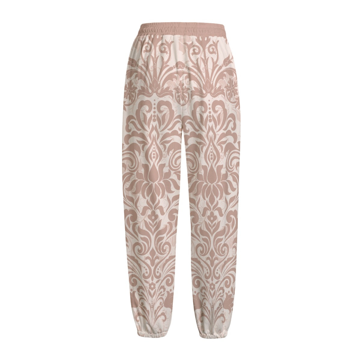 Damask Fleece Pants - Creme Beige