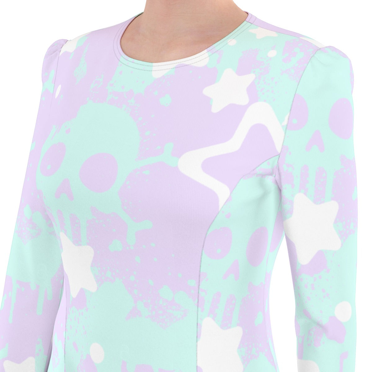 Pastel Goth Dress - Skull