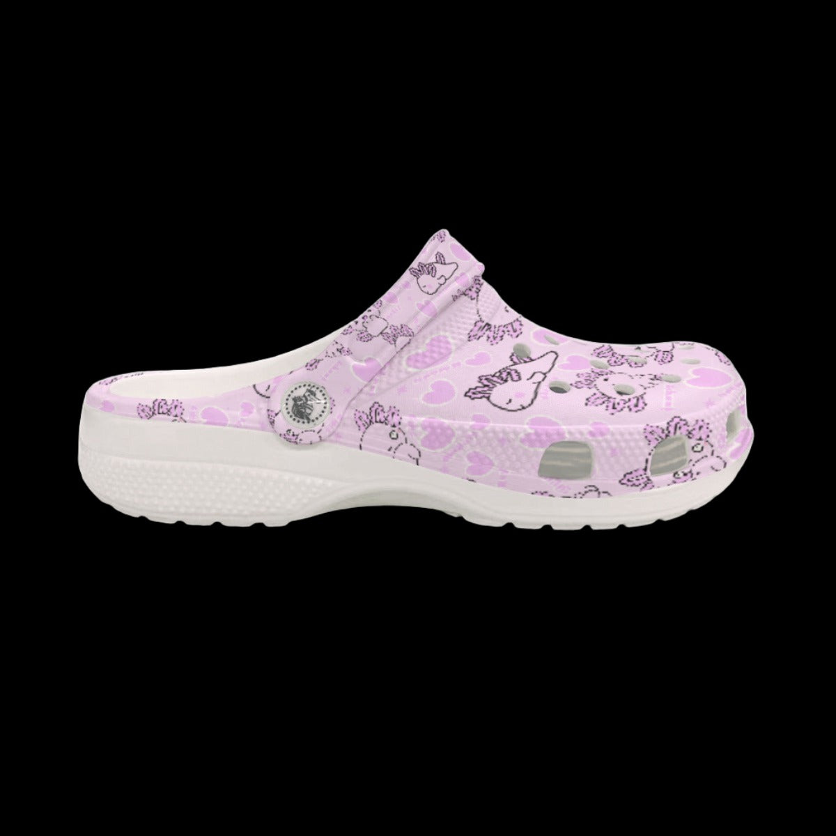 Silly Axolotl Pastel Pink Women’s Classic Clogs