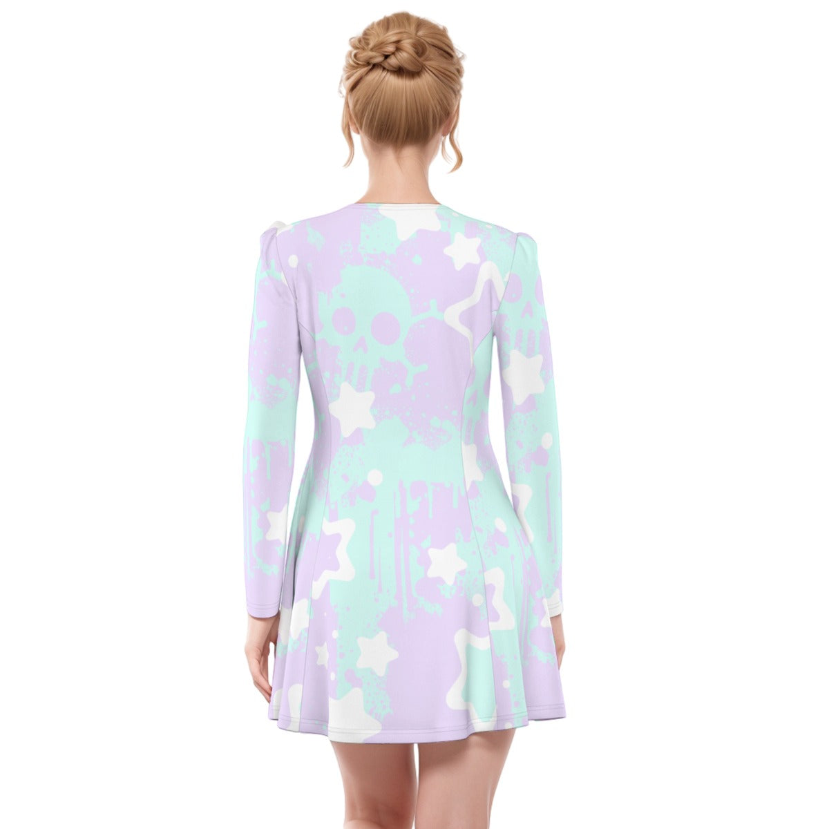 Pastel Goth Dress - Skull