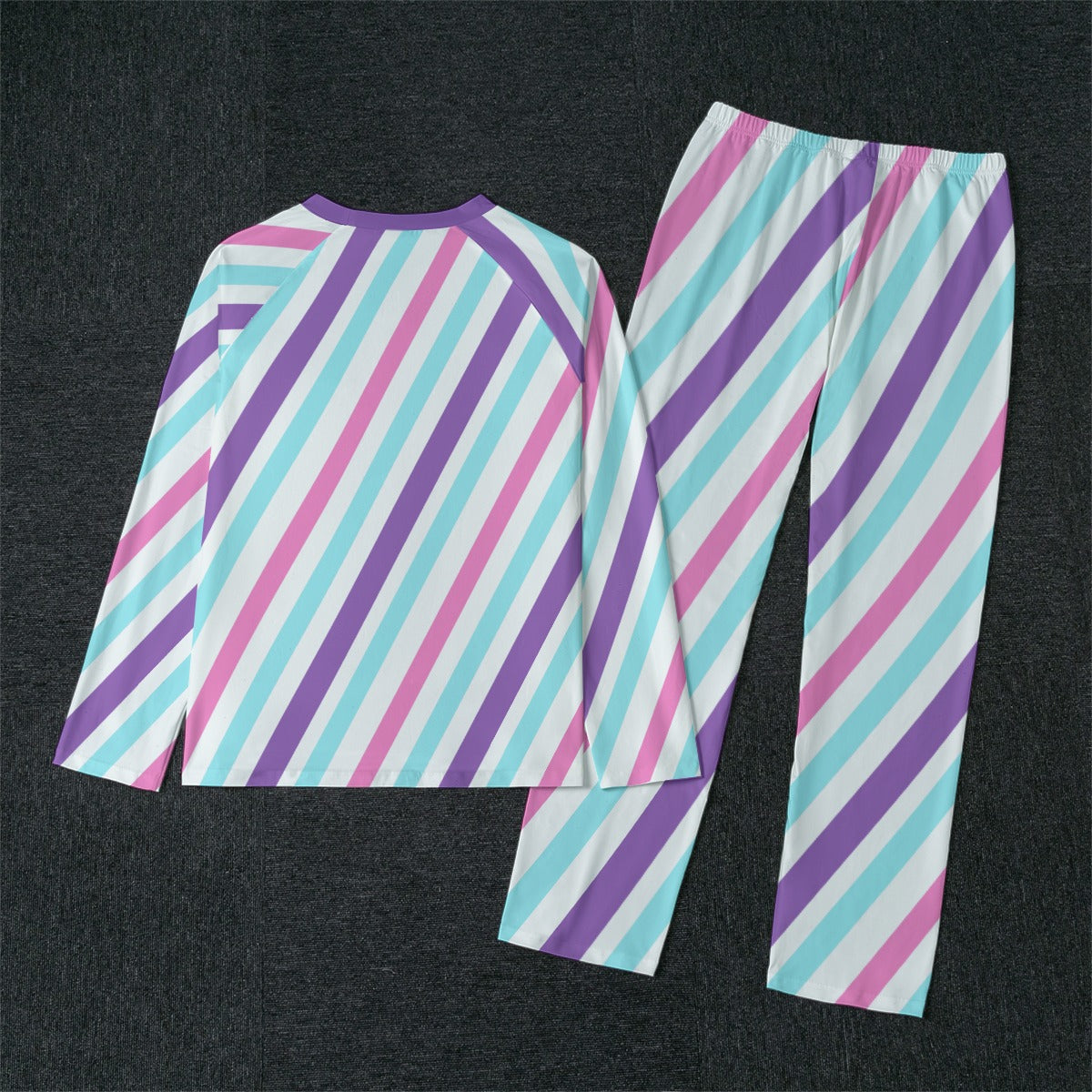 Kawaii Llama Pajamas - Stripes