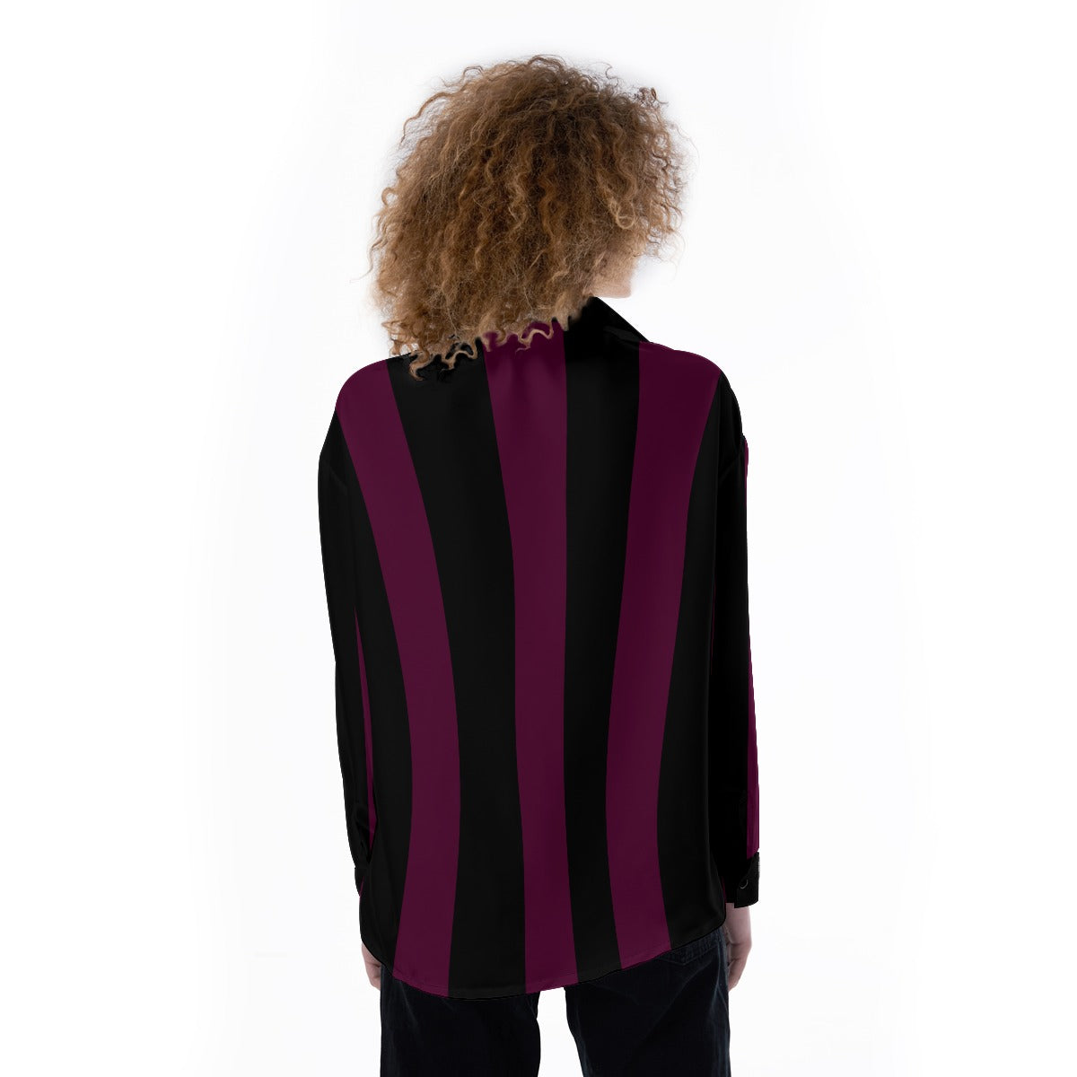 Alternative Fashion Women's Satin Shirt - Wine