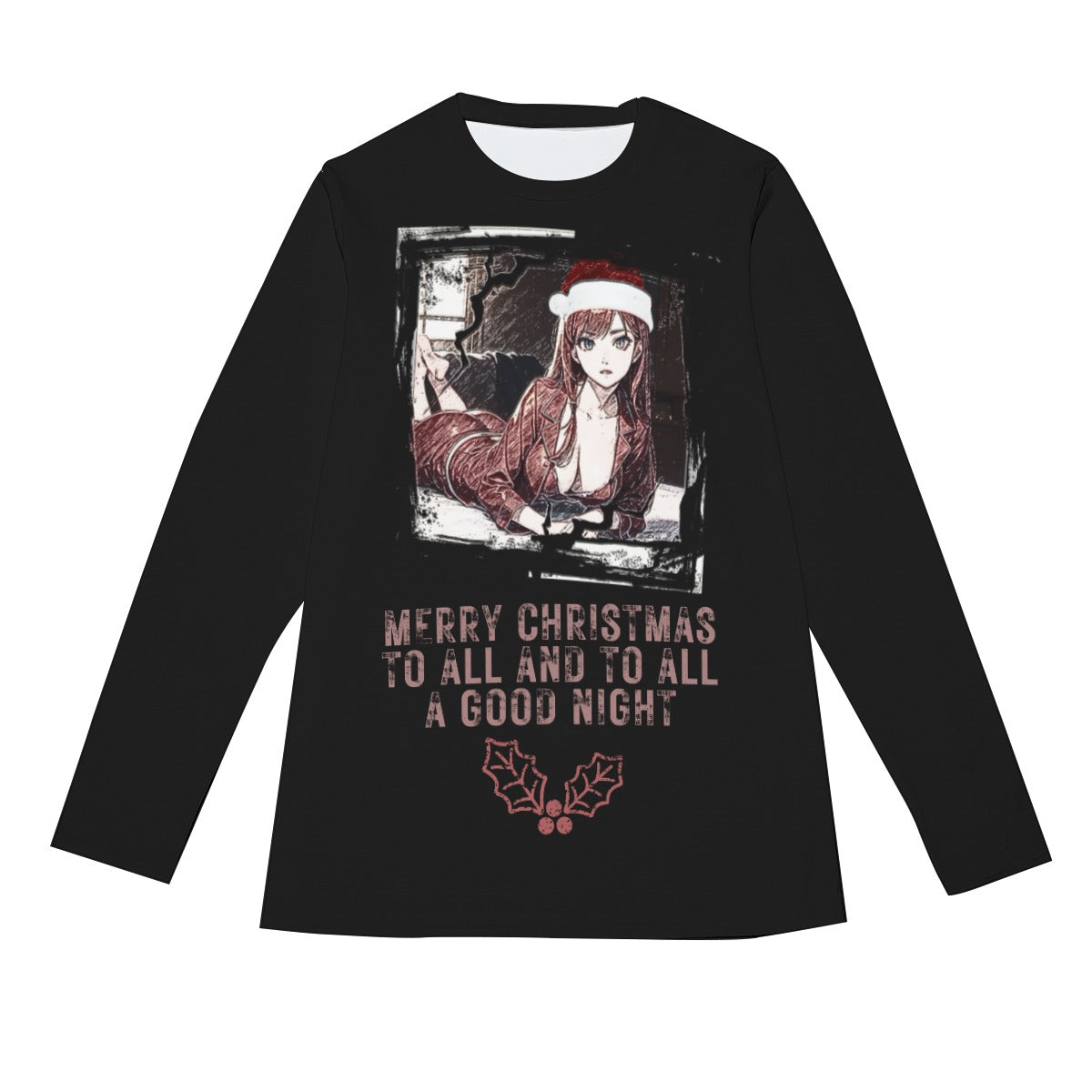 Christmas Anime Girl Long Sleeve T-Shirt | Unisex