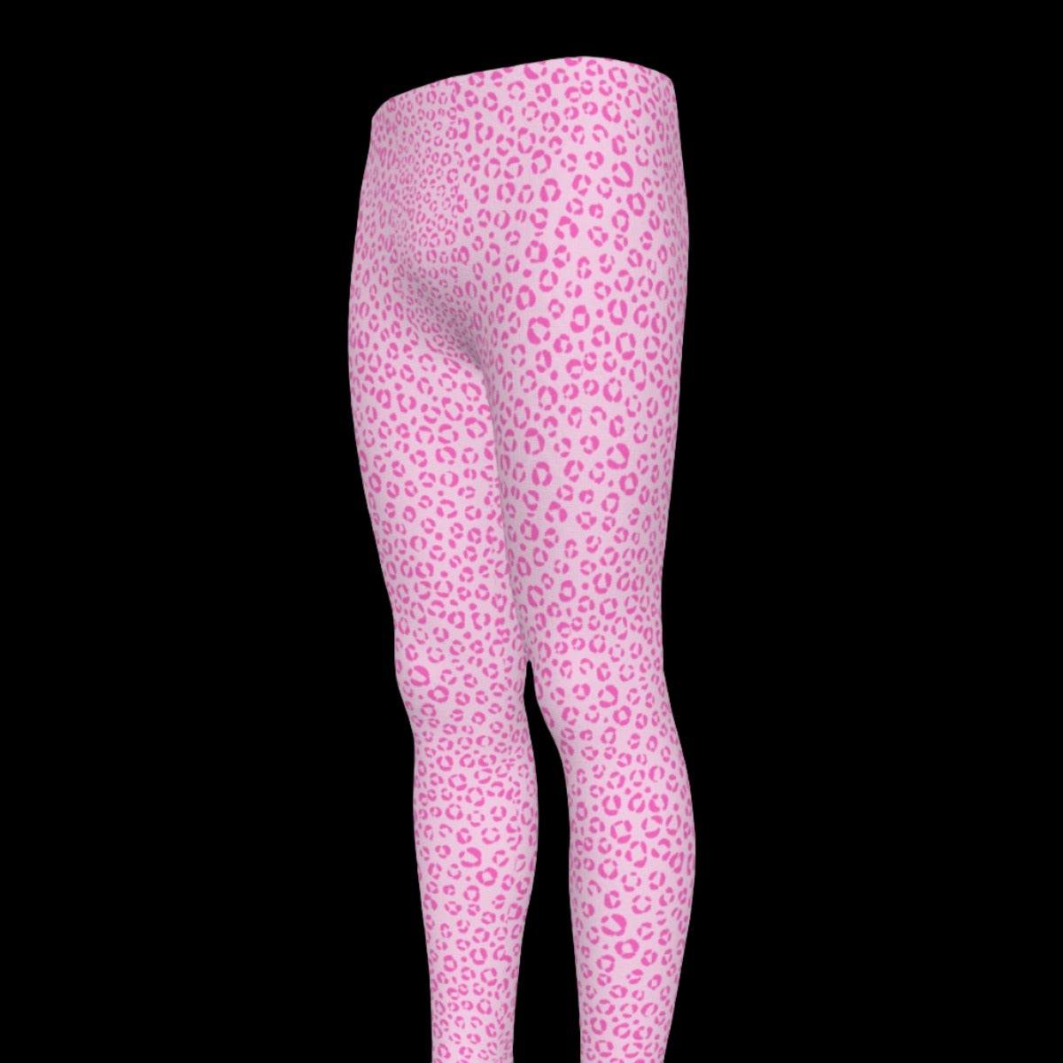 Pink Leopard Print Nonbinary Leggings