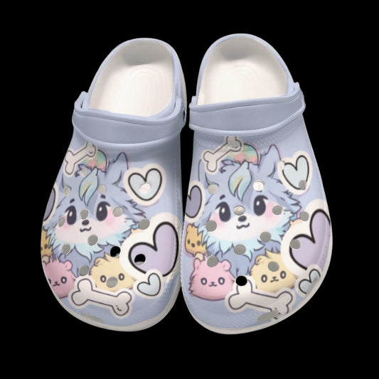 Baby Wolf Pup Adult Classic Clogs - US5(EUR36)