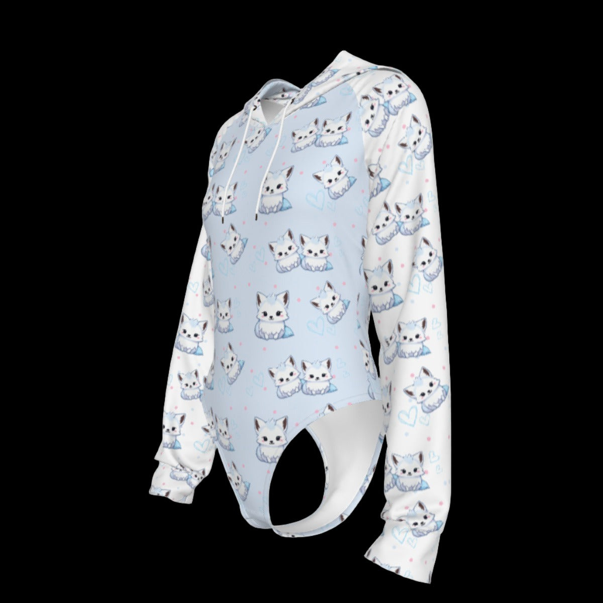 Arctic Fox Adult Hooded Onesie