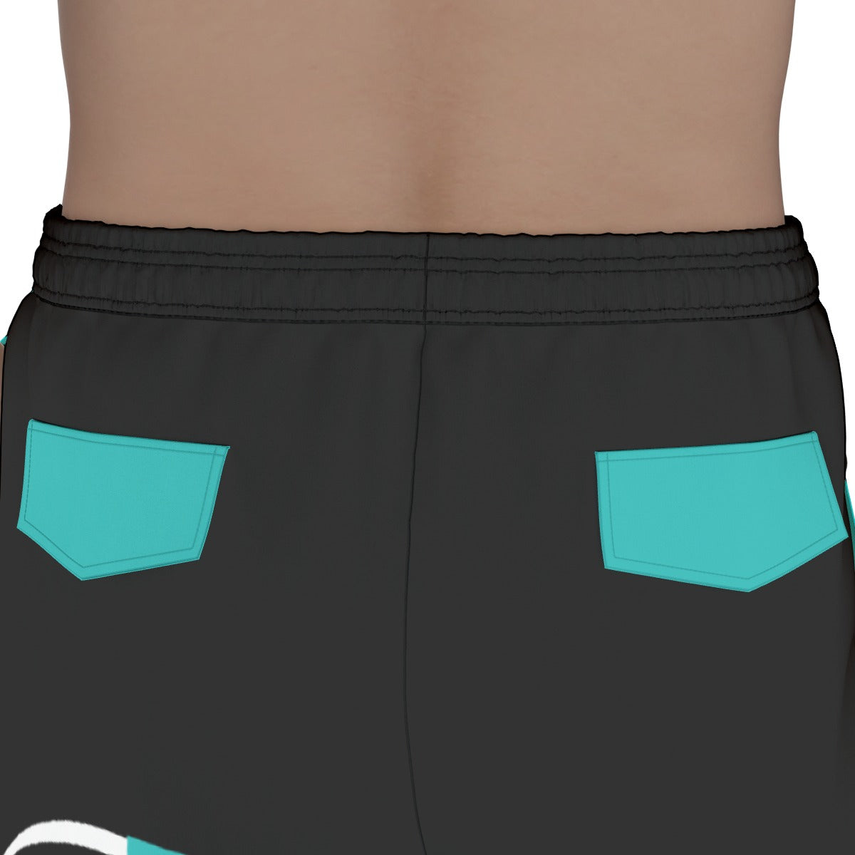 Black and Blue Cargo Pants