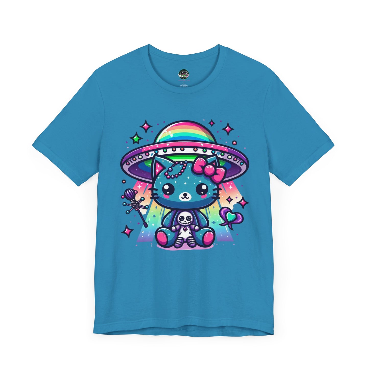 Neon UFO Kitty T-Shirt