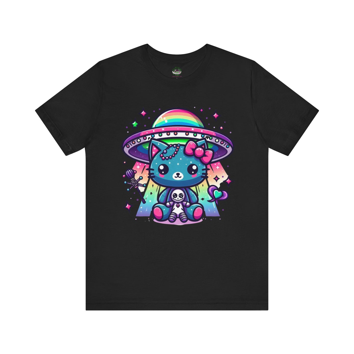 Neon UFO Kitty T-Shirt