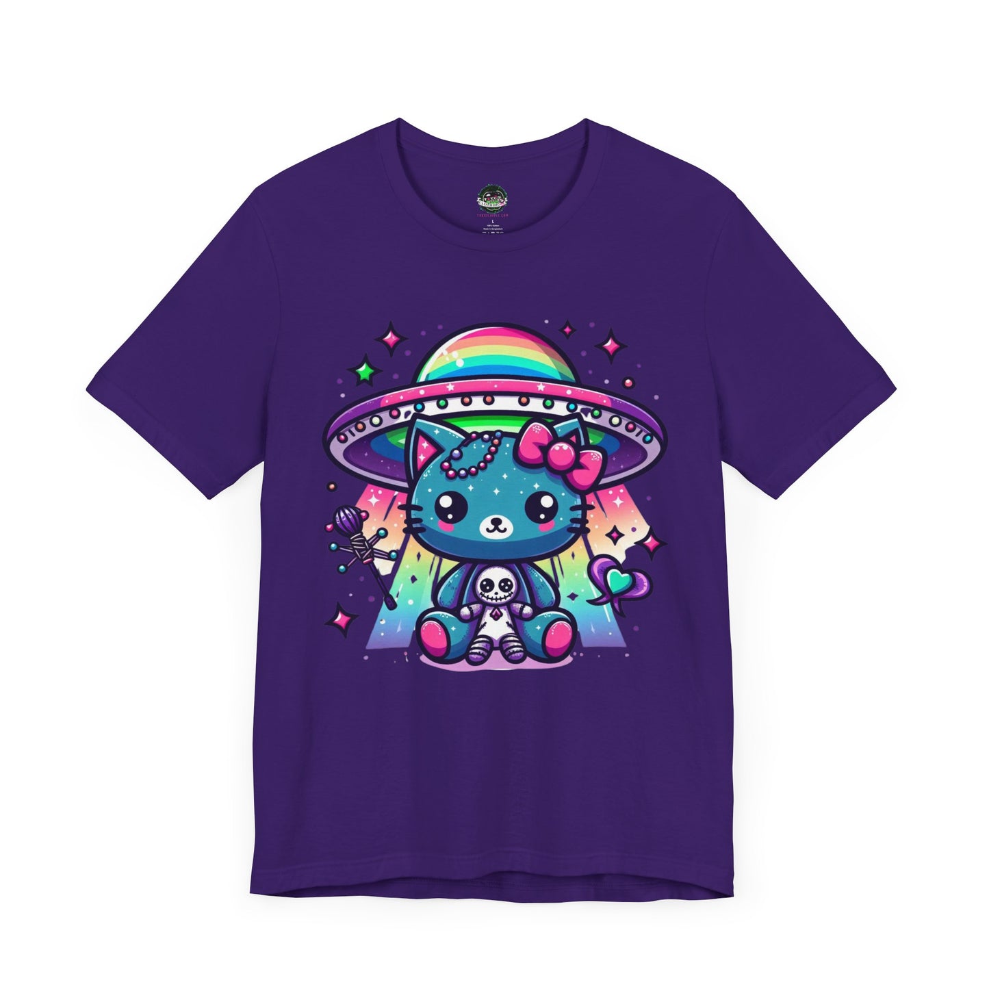 Neon UFO Kitty T-Shirt