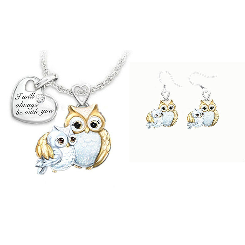 Big Owl Little Owl Necklace
