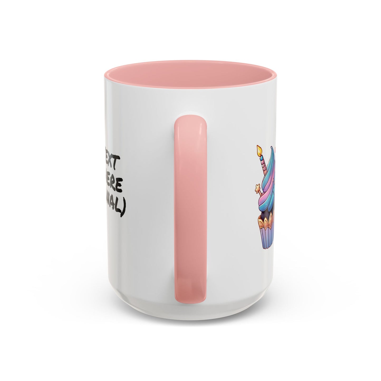 Kawaii Pastel Goth Birthday Gift Mug - Unicorn & Cupcake w/ Candle- Personalized Gift