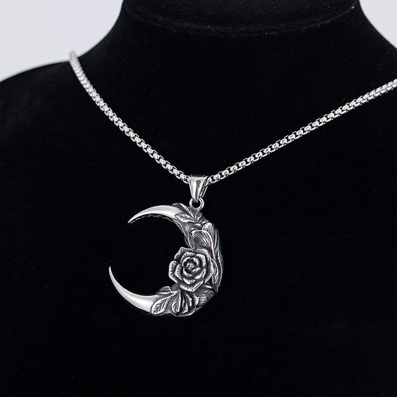 Moon Rose Necklace