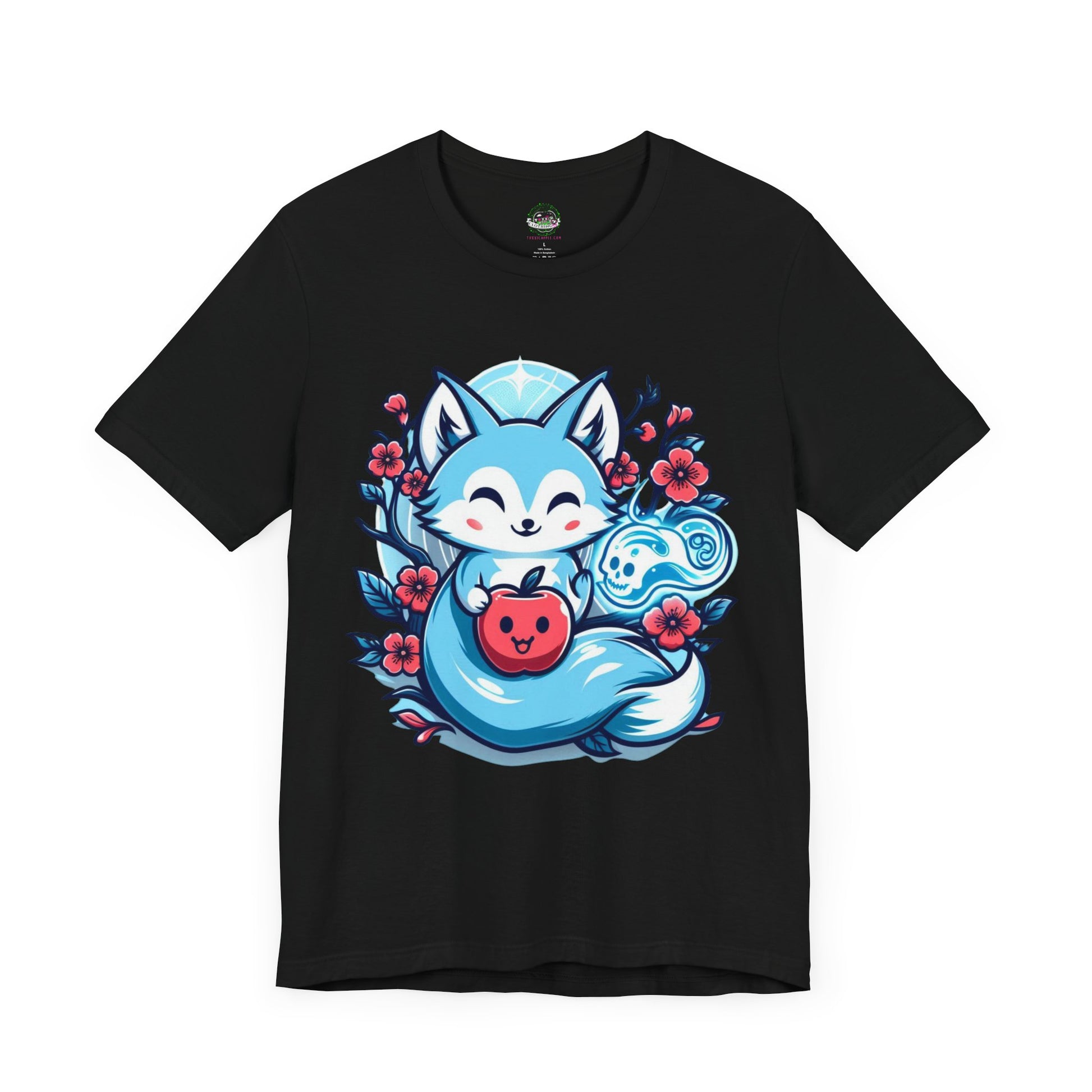 Kawaii Cherry Blossom Fox Spirit Tee - T-Shirt