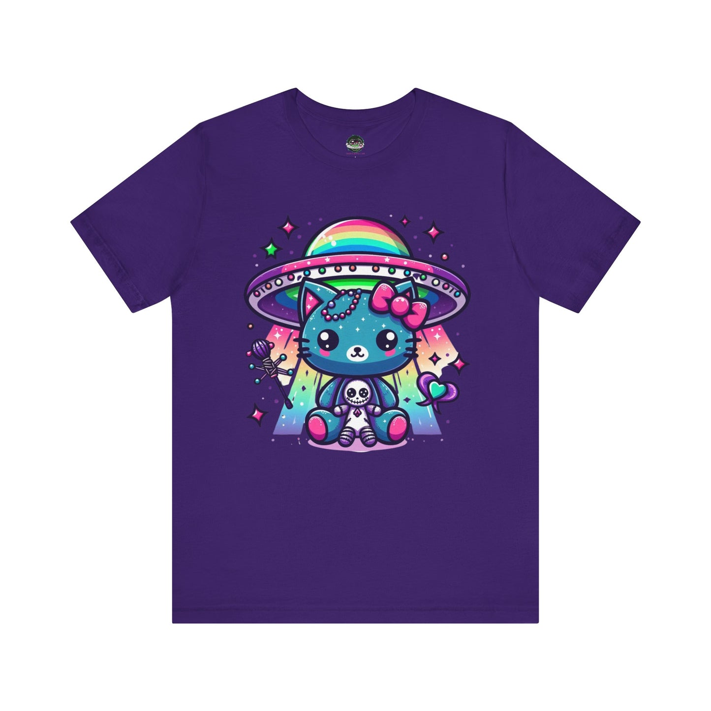 Neon UFO Kitty T-Shirt