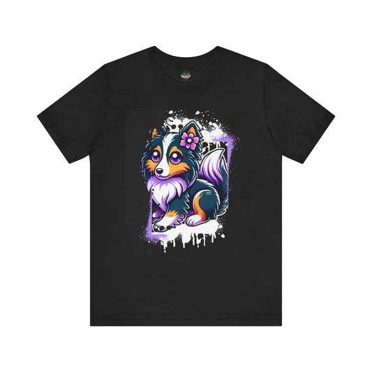 Kawaii Cartoon Sheltie T-Shirt