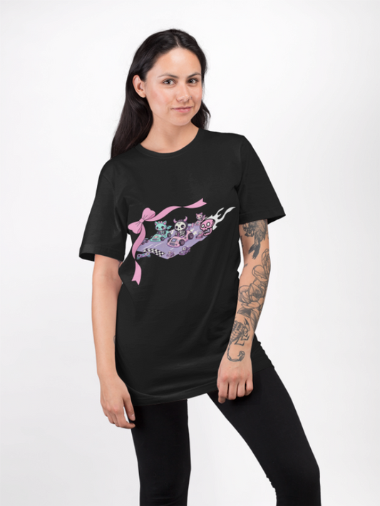 Kawaii Pastel Goth Shirt - Video Game Kart Racing - Gamer Shirt