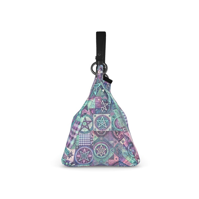 Wiccan Pentacle Patchwork Talbot Slouch Bag
