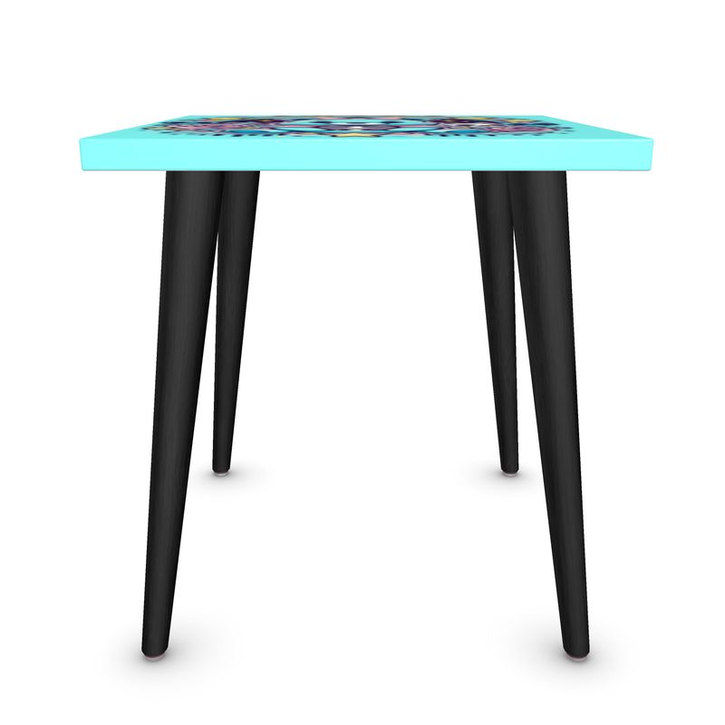 Pastel Goth Side Table Blue Teddy Bear