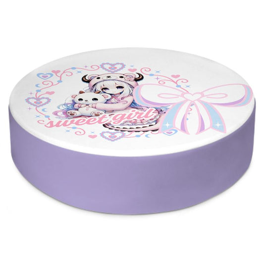 Sweet Girl Anime Floor Cushion