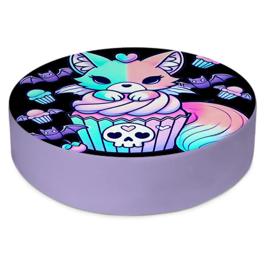 Pastel Goth Floor Cushion - Fox Cupcake