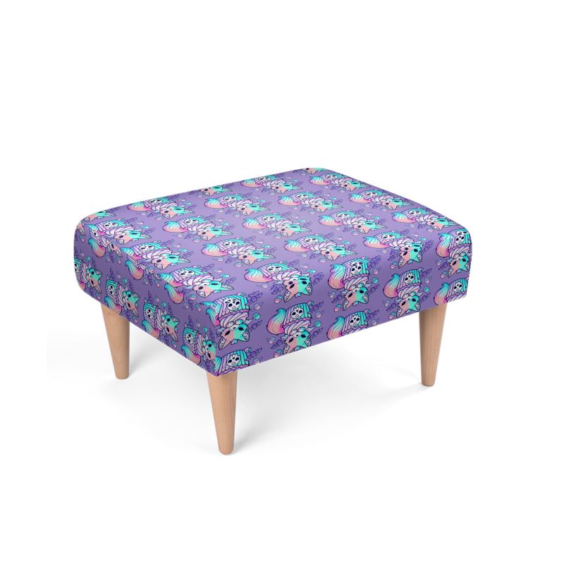 Pastel Goth Footstool
