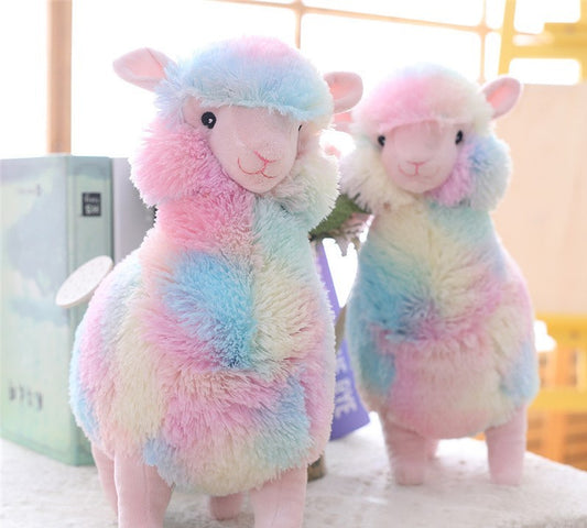 Rainbow Alpaca Plushie - Alpaca plush toy