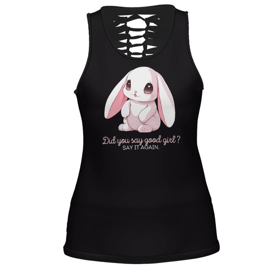 Women’s Hollow Out Tank Top Hollow out vest - White / S