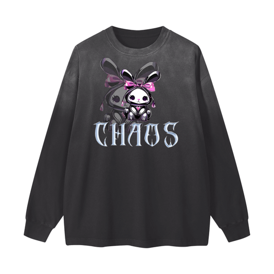 Chaos Bunny Vintage Washed Long Sleeve Shirt