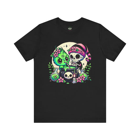 Kawaii Goth Grinch’s Brew Tee - Black / XS - T-Shirt