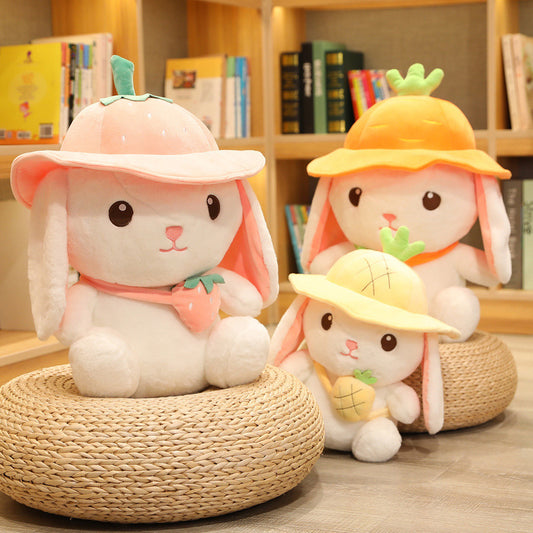 Kawaii Bunny Rabbit Plush Toy - Pineapple, Strawberry, Carrot