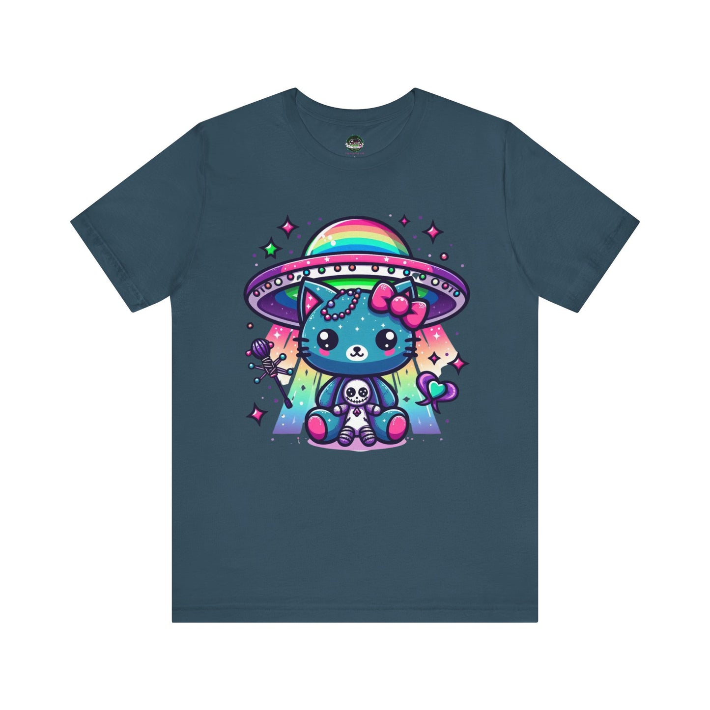 Neon UFO Kitty T-Shirt