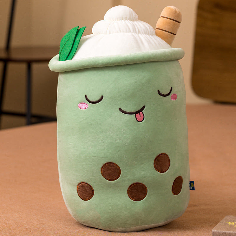 Milk Tea Cup Plush Toy Fruit Pillow Strawberry Matcha Cup Plushie