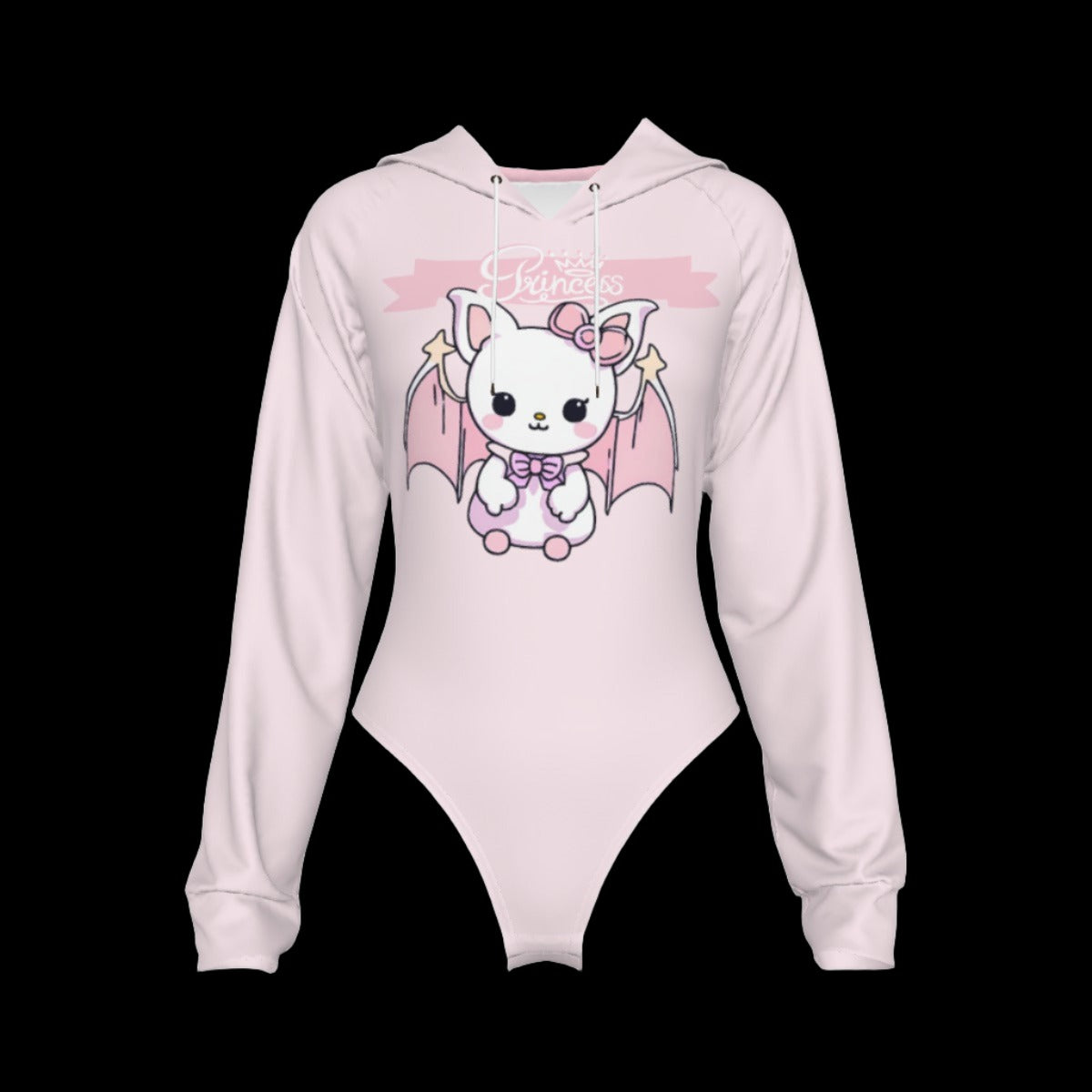 Pastel Goth Princess Bat Adult Hooded Onesie DDLG Clothing Collection