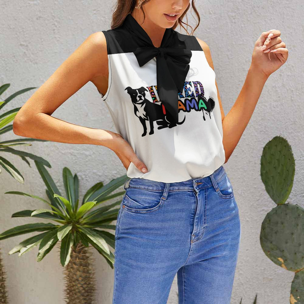 Inked Mama Pitbull Tattoo Sleeveless Top
