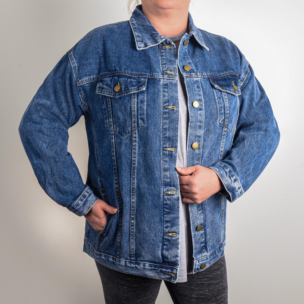 Inked Mama Women’s Denim Jacket - X-Large - Jackets